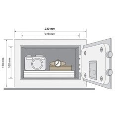 Yale Kollu Kasa - Mini Boy - Mavi - YSV/170/DB1/B
