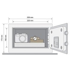 Yale Kollu Kasa - Mini Boy - Mavi - YSV/170/DB1/B