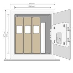 Yale Yüksek Güvenlikli - Ofis Tipi Kasa - YSEB/400/EB1