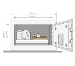 Yale Maksimum Güvenlik Sertifikalı - Ev Tipi Kasa - YSEM/250/EG1