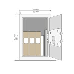 Yale Maksimum Güvenlik Sertifikalı Parmak İzli - Profesyonel Tip Motorlu Kasa - YSFM/520/EG1
