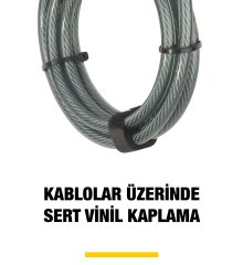 Yale Maksimum Güvenlikli Kablolu U Bisiklet Kilidi - YUL3C/14/230/1