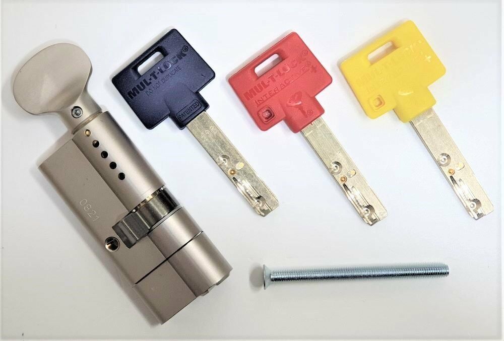 Multlock Mtl600 Interactive Yüksek Güvenli Tuzaklı Mandallı Barel 71 MM 3 Anahtarlı