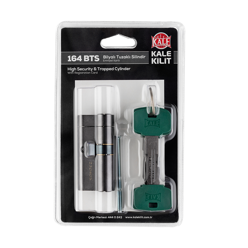 Kale 164 Bts Bilyalı Brel Tuzaklı Silindir Emniyet Kartlı