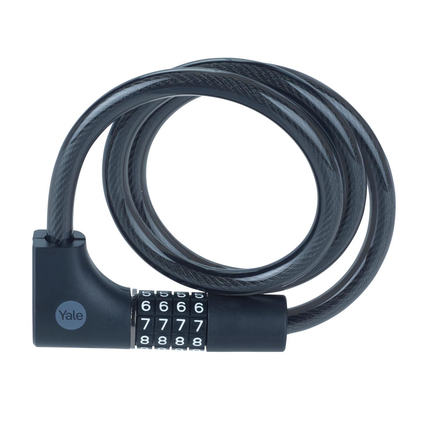 Yale Essential Kablolu Bisiklet Kilidi - Şifreli - Anahtarlı YCC0/12/100/2