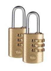 Yale 22 mm Şifreli Pirinç Asma Kilit 2 Li