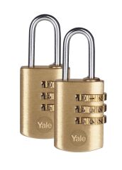Yale 22 mm Şifreli Pirinç Asma Kilit 2 Li
