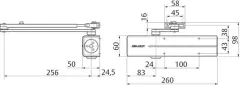 ASSA ABLOY DC300 Dirsek Kollu Kapı Kapatıcı EN 3/6