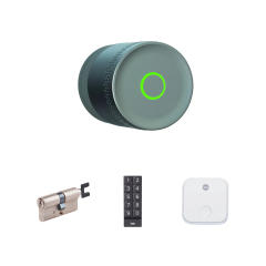 Yale Linus L2 Lite Akıllı Kilit Seti Gümüş Linus, Barel, Tuş Takımı ve Wi-Fi Köprüsü