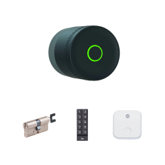 Yale Linus L2 Lite Akıllı Kilit Seti Siyah Linus, Barel, Tuş Takımı ve Wi-Fi Köprüsü